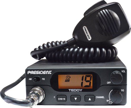 President Teddy ASC - AM/FM - CB Radio - 12V - VOX - Black