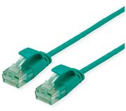 Roline UTP DataCenter Patchkabel Cat.6A (Klasse EA), extra dun, groen, 0.15 m