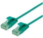 Roline UTP DataCenter Patchkabel Cat.6A (Klasse EA), extra dun, groen, 0.15 m