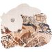 Tapis Salon 200 X 230 Cm, Multicolore, Beige et Marron, Motif Fresque Artistique, Texture en Relief, Finition Soignée Pour Un Usage Quotidien