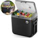 Toivo Glacière électrique - 40 Litres - 12V et 230 volts - Voiture - Camping Réfrigérateur - Refroidissement et Chauffage - Glacière - Noir