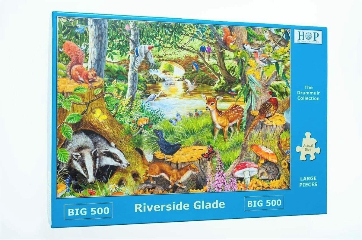 House Of Puzzles Riverside Glade Puzzel 500 XL Stukjes