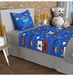 Soleil d'ocre, Lakenset 180 x 290 cm, piraten, blauw, 100% katoen, 57 draden/cm²
