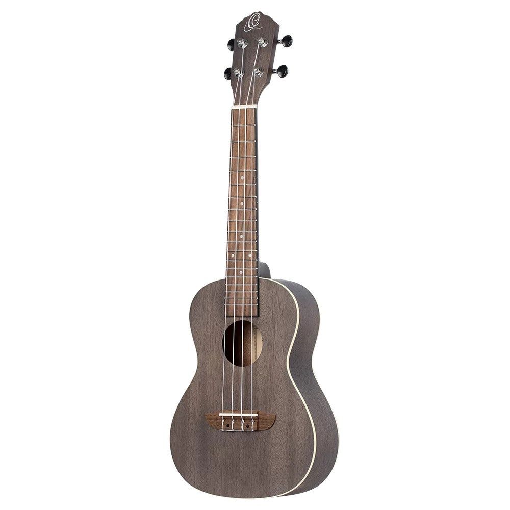 Ortega RUCOAL-L Earth Series Concert Ukulele - Coal Black - Left-Handed
