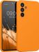 kwmobile telefoonhoesje geschikt voor Samsung Galaxy A54 5G - TPU backcover met siliconen coating - Smartphone case in fruitig oranje