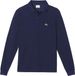 Lacoste 1hp2 Men Long Sleeved Best Polo Polo Shirt Dark Blue Size S
