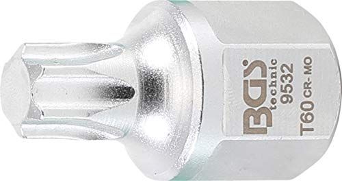 BGS 9532 V-riem dopsleutelbit 12,5 mm (1/2"), SW 22 mm | T-profiel (voor Torx) T60