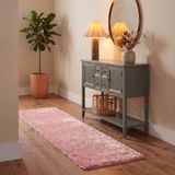 Safavieh Polar Shag Collection PSG800P Solid Glam loper, extra dik, 7,6 x 2,4 m, lichtroze