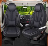 Bremer Sitzbezüge Adria Premium Camper stoelhoezen voor Sonic Plus WDS3 in Zwart (2 losse stoelen)