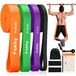 Set de 4 bandes de résistance avec ancrage de porte pour entraînement de force