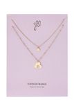 Yehwang Bol Set ketting Hartjes Stainless Steel - Goud - moeder/dochter - cadeau