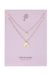 Yehwang Bol Set ketting Hartjes Stainless Steel - Goud - moeder/dochter - cadeau