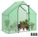 Balkonkas – 180 x 168 cm – Waterdicht – Versterkte afdekzeil – Stalen frame – Opklapbare deur met rits – Lichtgroen