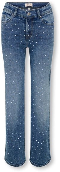 ONLY - KOGJUICY wide leg jeans - Blauw - Maat 146