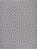 Safavieh Trellis Indoor/Outdoor Geweven Vloerkleed, Courtyard collectie, CY6926, in Antraciet & Beige, 122 X 170 cm