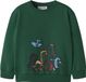 NAME IT Jongens Sweater NMMLEON LS NREG SWEAT BRU BOX - Evergreen - Maat 116