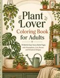 Plant Lover Coloring Book for Adults