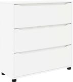 vidaXL Opbergkast 80 x 31 x 81 cm Bewerkt Hout Wit