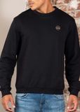 Napapijri Badge Sweater Zwart - Maat XL - Heren