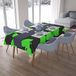 Bonamaison Tafelkleed, Anti-Mold, Sneldrogend, Waterdicht, 100% Polyester Tafellaken, Neon groene rook, 140 x 200 Cm