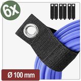 Quadrios 26CA803 Klittenbandriem (l x b) 320 mm x 50 mm Zwart 6 stuk(s)
