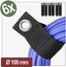 Quadrios 26CA803 Klittenbandriem (l x b) 320 mm x 50 mm Zwart 6 stuk(s)