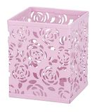 RICOO B003-P Pennenhouder, bureau-organizer, metalen bureau-organizer, ruimtebesparende kantoororganisatie, pennenbeker, penhouder, roze