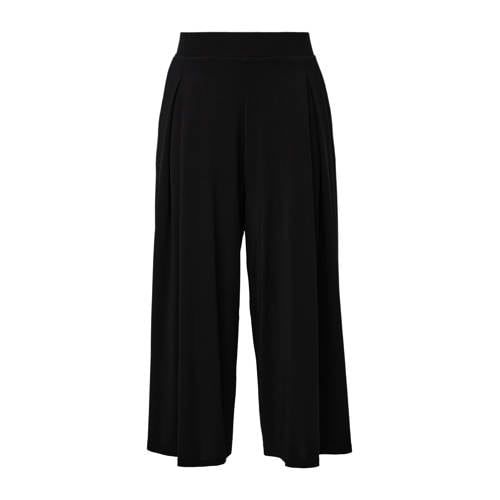 s.Oliver BLACK LABEL Cropped Wide Leg Trousers Black