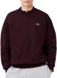 Lacoste pull coupe droite - rouge foncé