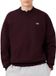 Lacoste pull coupe droite - rouge foncé