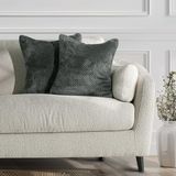 DecoKing Henry, 57421, 2-delig, 2 kussenslopen, 45 x 45 cm, microvezel, ritssluiting, fleece, kussenhoezen, grafiet, antracietgrijs