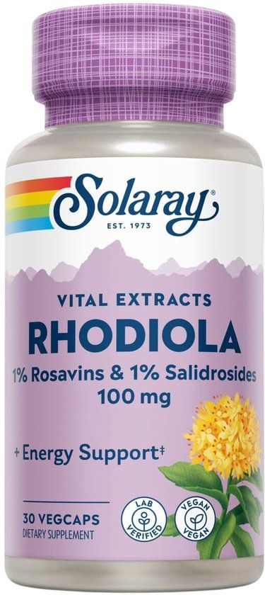 Solaray Rhodiola Extract 100 mg - 30 capsules