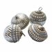 LOBERON Kerstbal set van 4 Savonelles zilverkleurig