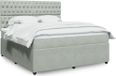 Maison Exclusive - Sommier à lattes de lit et matelas Velours gris clair 180x200cm