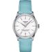 Tissot T-Classic Chemin des Tourelles Powermatic 80 T1392071601100 Horloge - Leer - Blauw - Ø 34 mm