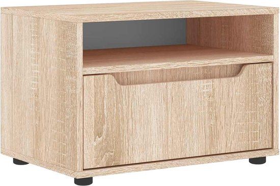 vidaXL Tv-meubel VISNES 60x40x38 cm bewerkt hout sonoma eikenkleurig