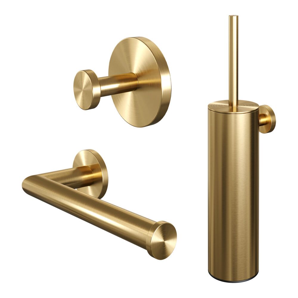 Brauer 3 in 1 set geborsteld goud - 8720359383815