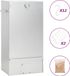 Syfax BBQ-rookoven met houtsnippers 44,5x29x83 cm staal