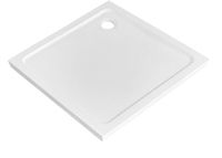 Adema Dawn douchebak - 100x100x4cm - vierkant SMC - glans wit