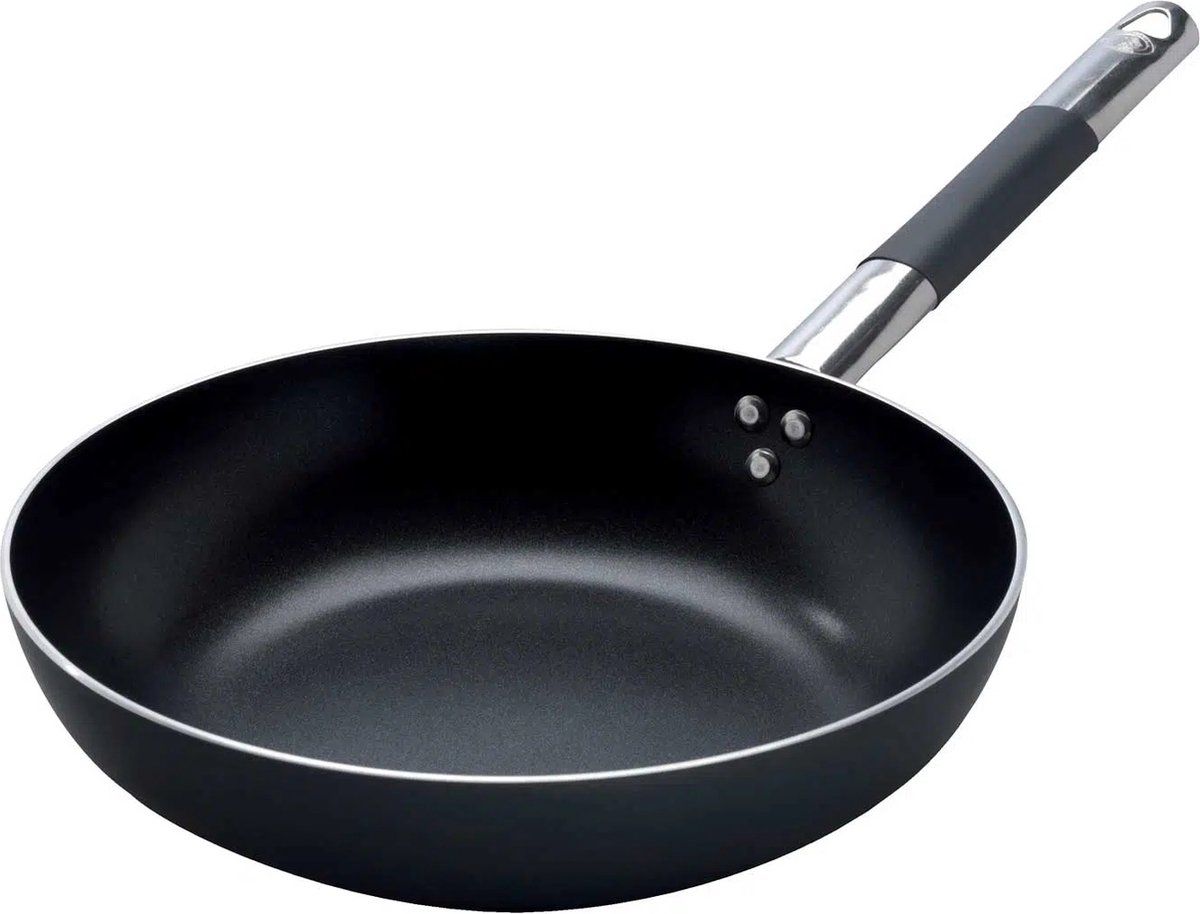 Pentole Agnelli Design Wokpan Zwart - 28 cm