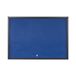 Bi-Office Exhibit Extra Prikbordvitrine, 6xA4, Blauw Viltoppervlak, Glazen Deur, Aluminium Frame in Antracietkleur