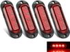 OEM LED-veiligheidslampen voor aanhangwagens en vrachtwagens - Set van 4 - Rood - 12V/24V