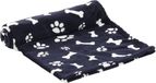 Flamingo Zuma - Deken Honden;katten - Fleece Deken Zuma Donkerblauw Bot/ Poot 70x100cm