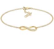 Elli Armband Dames Oneindigheidssymbool Zirkonia Kristallen Zilver