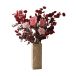 Botané Bouquet artificiel Burgundy Blush Amaryllis, œillet, branches de baies, eucalyptus, 84 cm