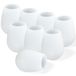 Solidchoice - Set de 8 Verres à vin en silicone incassables, Lavables au lave-vaisselle, Blanc