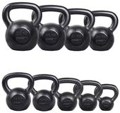 HMS KZG06 Serie Gietijzeren Kettlebell - 6 kg - Zwart