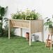 Jardinière surélevée en cèdre - 121,9 x 60,9 x 76,2 cm - Avec pieds - Avec crochets - Convient pour balcon, terrasse et jardin