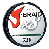 Daiwa J-BRAID, 300 meter, ronde gevlochten draad gemaakt van 8 vezels