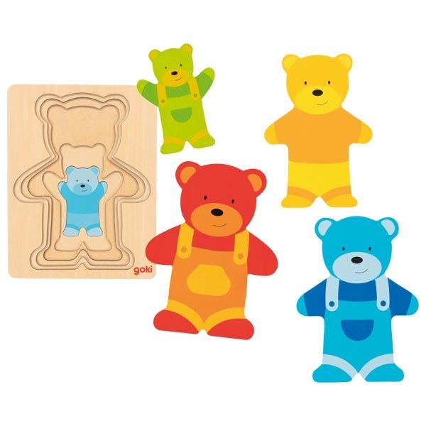 Goki 57449 - Puzzel - Hout - Dieren - 2+ jaar - Multi